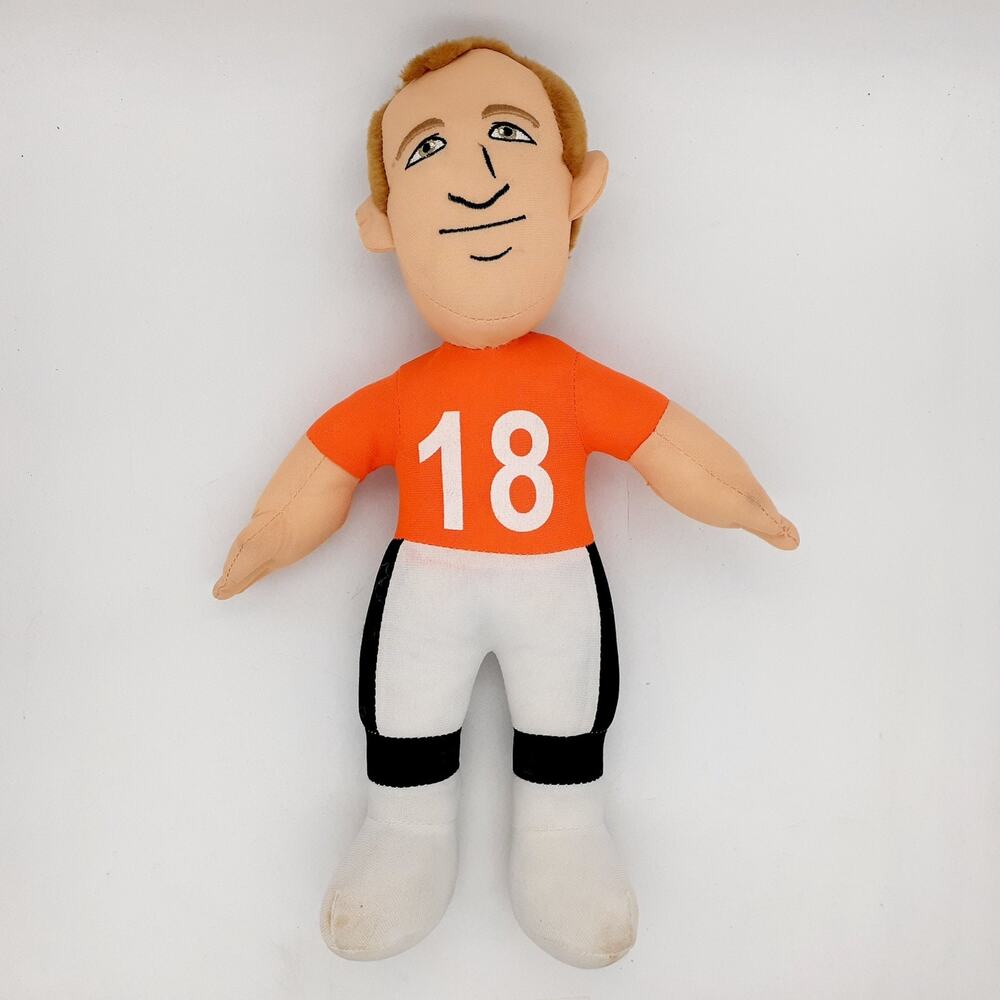 Bleacher Creatures Plush Peyton Manning #18 Broncos Jersey 10 Inch